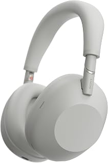 WH-1000XM6 Wireless Bluetooth Headphones with Noise Cancellation, Signature High-Resolution Sound, Ultimate Comfort, Foldable Design, Durable Case, 30 Hour Battery, iOS and Android - Silver - Image 1