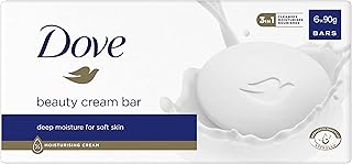 Dove Savon Original Beauty Bar à la Crème Hydratante 6 x 90 g - Image 1