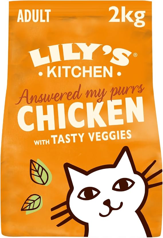 Lily's Kitchen Made from Natural Ingredients Adult Cat Dry Food Bag Chicken Vegetable Bag Grain Free Recipe 2kg - Image 1