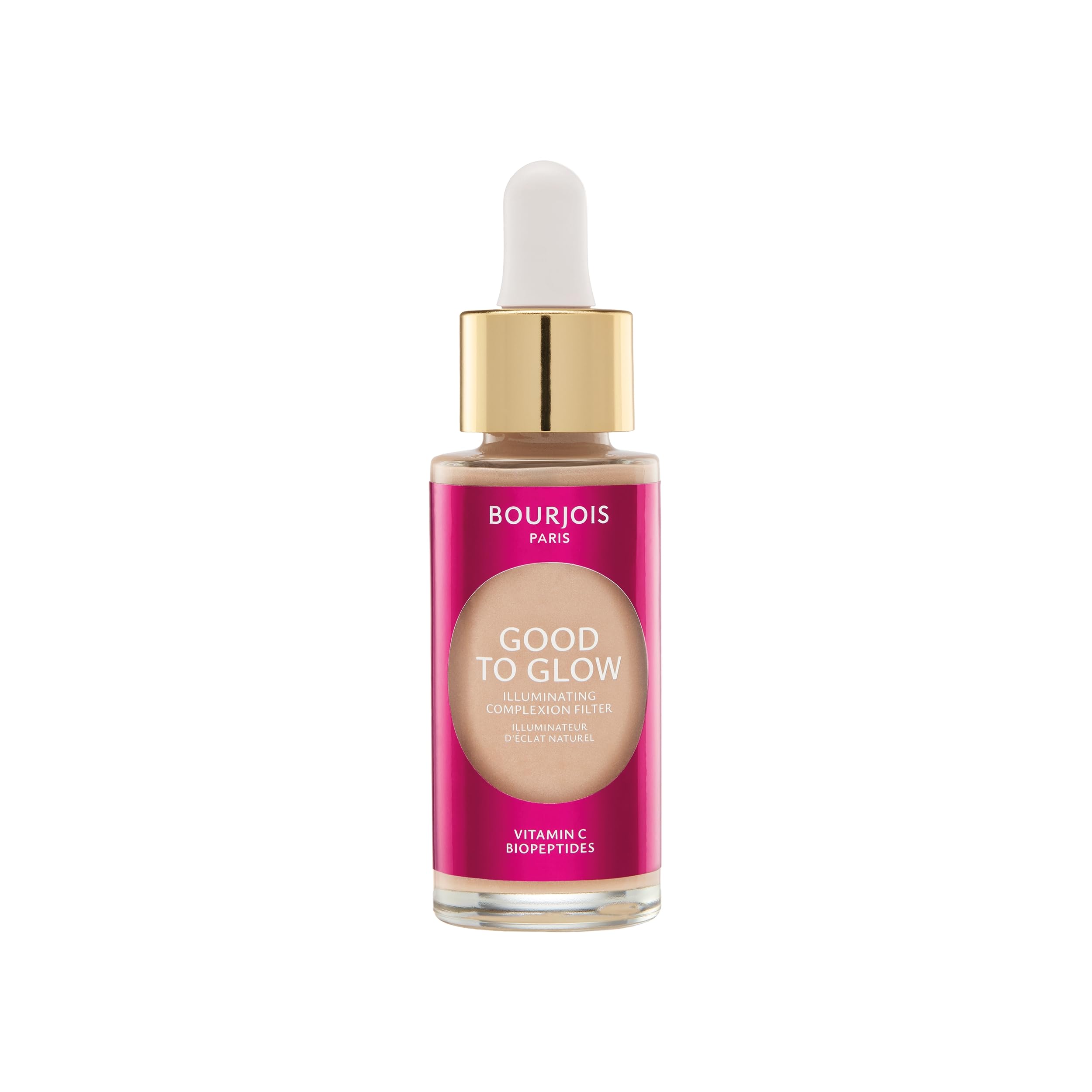 Bourjois Good To Glow Foundation Lightening Face Foundation, Natural Filter, with Vitamin C & Biopeptides, Vegan Formula, 30 ml (001) - Image 1