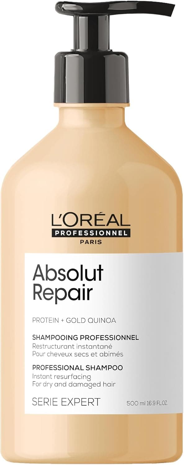 L'OREAL PROFESSIONNEL - Shampoing Restructurant Instantané Absolut Repair - Homme & Femme - 77% de Dommage en Moins - 7x Plus de Brillance - Cheveux Secs & Abîmés