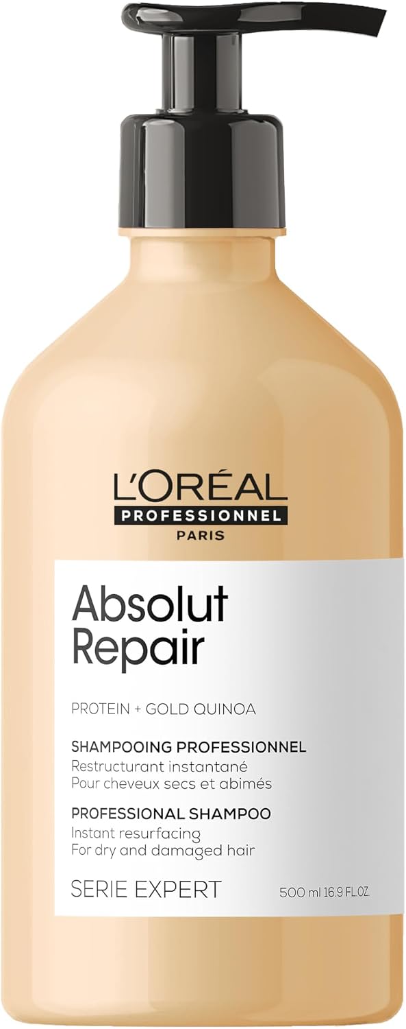 L'OREAL PROFESSIONNEL - Shampoing Restructurant Instantané Absolut Repair - Homme & Femme - 77% de Dommage en Moins - 7x Plus de Brillance - Cheveux Secs & Abîmés - Image 1