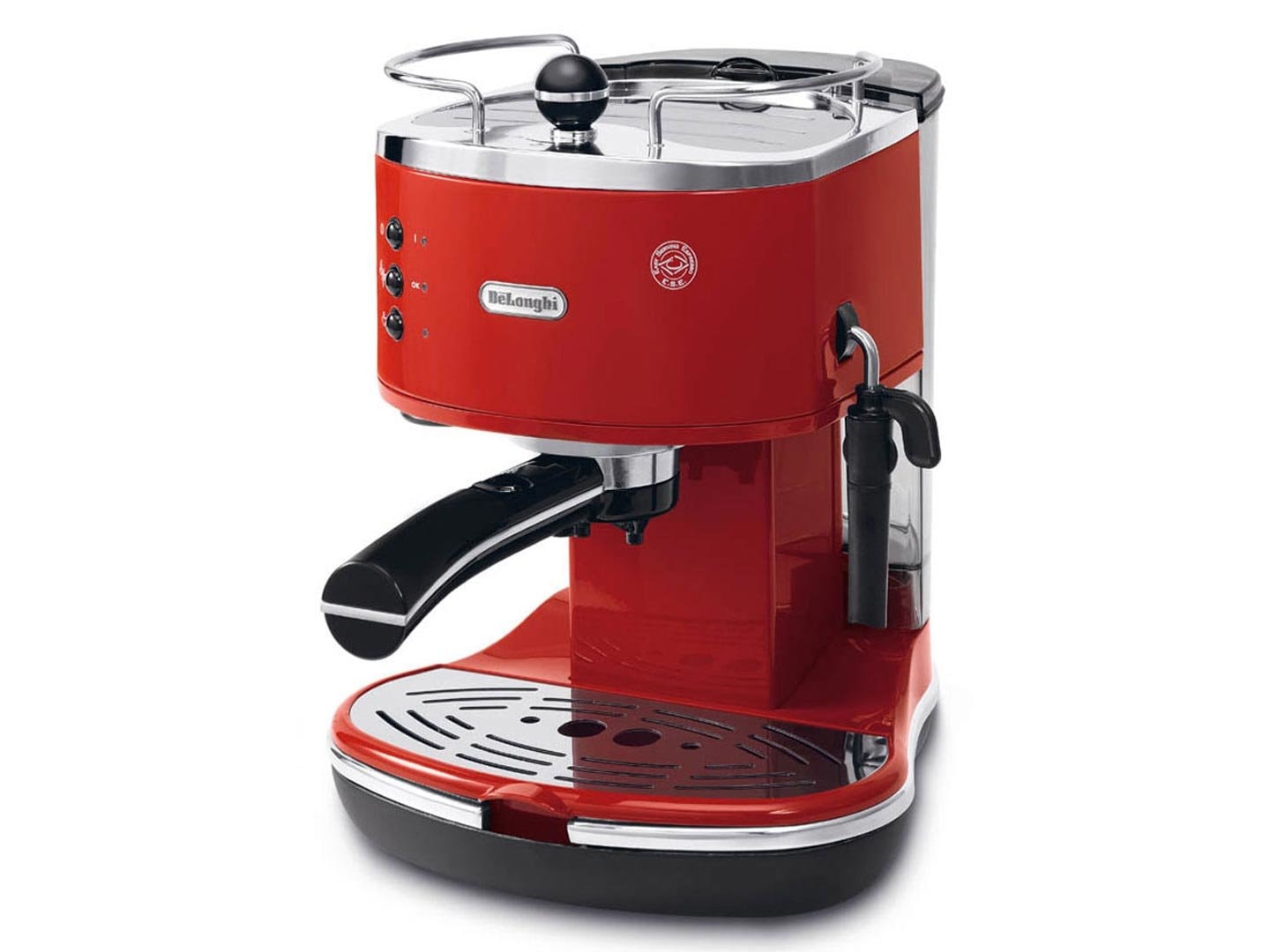 De'Longhi Icona Eco 311.R Macchina da Caffè Espresso Manuale, Caffè in Polvere o in Cialde E.S.E., 1100 W, Rosso - Image 1