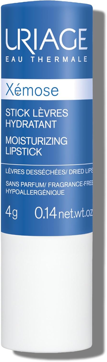 Uriage Xemose Baume à Lèvres - Acide Hyaluronique, Beurre de Karité, Vitamine C - Baume Apaisant Ultra-Doux - Lèvres très Sèches, Sensibles, Gercées - Hydratation Intense & Protection - Sans Parfum 4g - Image 1