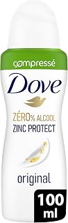 DOVE - Déodorant Femme Original Zinc Protect - Spray Compressé - 0% Alcool - 72h de protection anti-odeurs- 100ml - Image 1