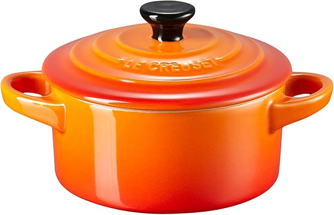 Le Creuset 71901100900100 Mini Round Ceramic Casserole Dish 250 ml Volcanic - Image 1