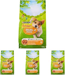 FRISKIES Croquettes Chien Mini Menu Poulet Légumes 1,5KG (Lot de 4) - Image 1