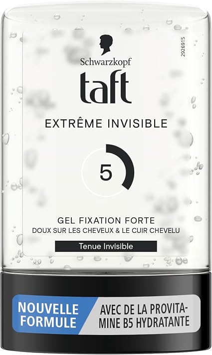Taft - Schwarzkopf - Styling Tube Gel - Extreme Invisible Gel - Invisible Hold - Strong hold - Gentle on hair - Long lasting hold - No sticky effect - Formula Provitamin B5-300ml - Image 1