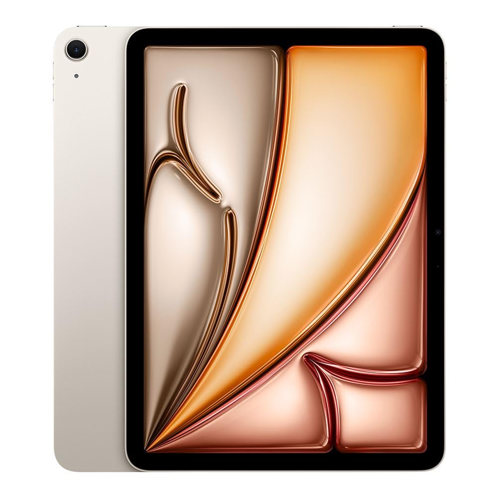 Apple 2024 iPad Air (11-inch, Wi-FI, 128GB) - Starlight (Refurbished) - Image 1
