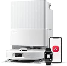 roborock QV 35A Aspirateur Robot Laveur, 8000Pa HyperForce, Station Multifonctionnelle, Serpillière Rotative 200 TR/Min & Relevable 10mm, Anti-enchevêtrement, Évitement d'obstacles, Cartographie, APP