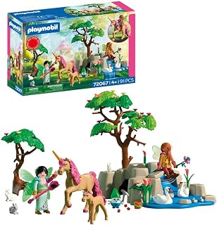 Playmobil Sortie féerique et Magique, 2 fées, Une Famille de Licornes et Joyling avec Grotte aux Pierres précieuses, Stimule la créativité, Jouet pour Enfants à partir de 4 Ans, 72067 - Image 1