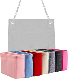 Xoppia Organiseur de sac compatible avec YSL Niki Shopping Sac de taille moyenne Insert de sac en feutre pour sac à main Doublure de sac pour femme Beige Style A Exposition - Image 1