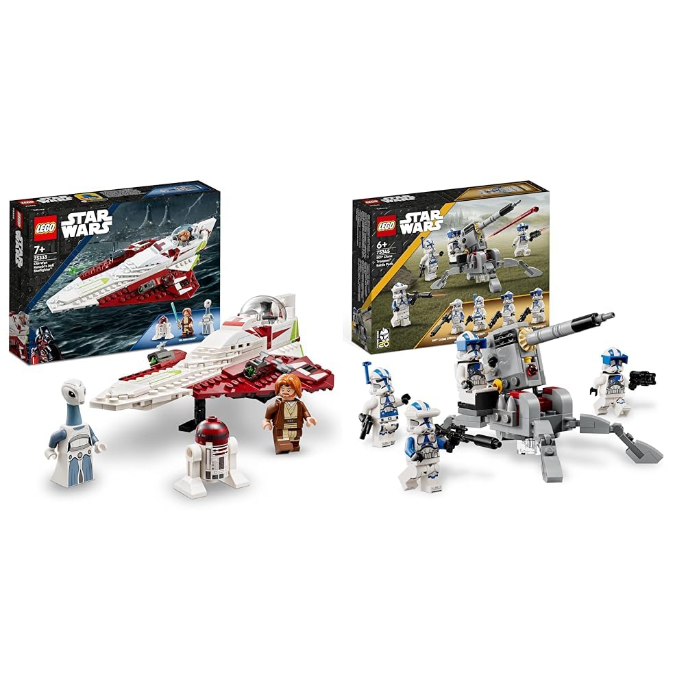LEGO Star Wars Obi-Wan Kenobi Jedi Hunter and 501st Legion Clone Troopers Battle Pack - Building Games - Image 1