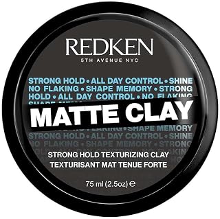 Redken, Cire Modelante à l'Argile pour Effet Déconstruit, Texture légère, Touché Souple, Sans Résidu, Pour Tous Types de Cheveux, Matte Clay, 75ml - Image 1
