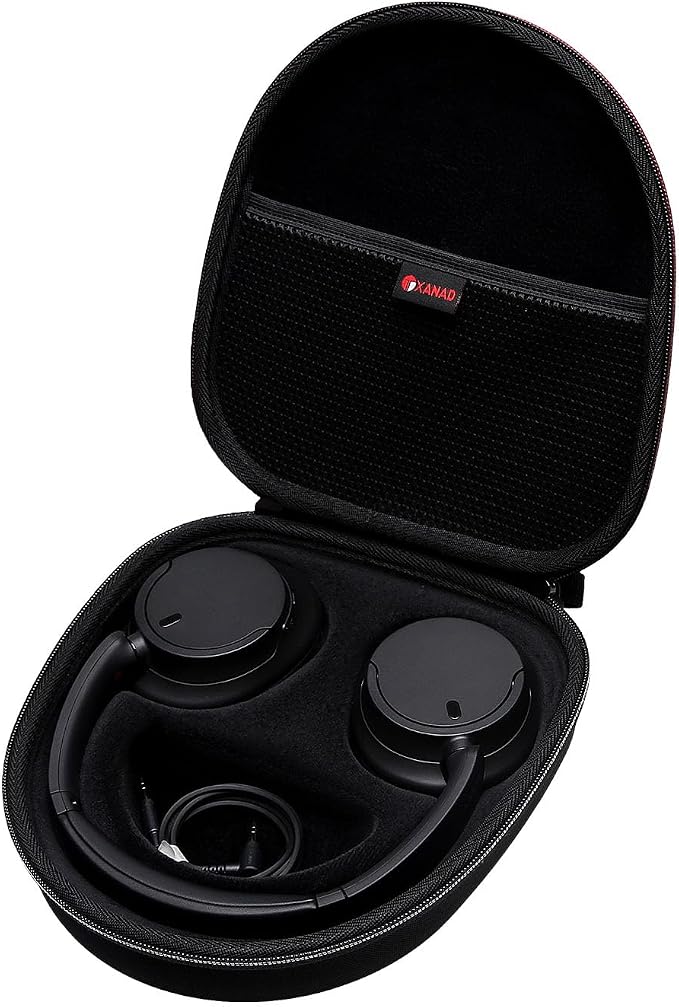 XANAD Headphone Case for Sony WH-CH720N Wireless Noise Cancelling Bluetooth Headset (Black) - Image 1