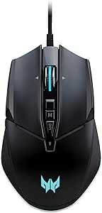 Predator Cestus 335, Gaming Mouse Up to 19000 DPI, 5 DPI Levels, 10 Programmable Buttons with Buster Fire, IPS 400, Pixart 3370 Sensor, Infinite Scroll, USB Mouse, Black - Image 1