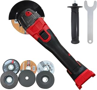 Meuleuse d'angle sans fil pour batterie Milwaukee 18 V, 125 mm, 12 000 tr/min, outil de meulage sans balais avec arbre M14 à 5/8"-11, pour couper, meuler et polir - Image 1