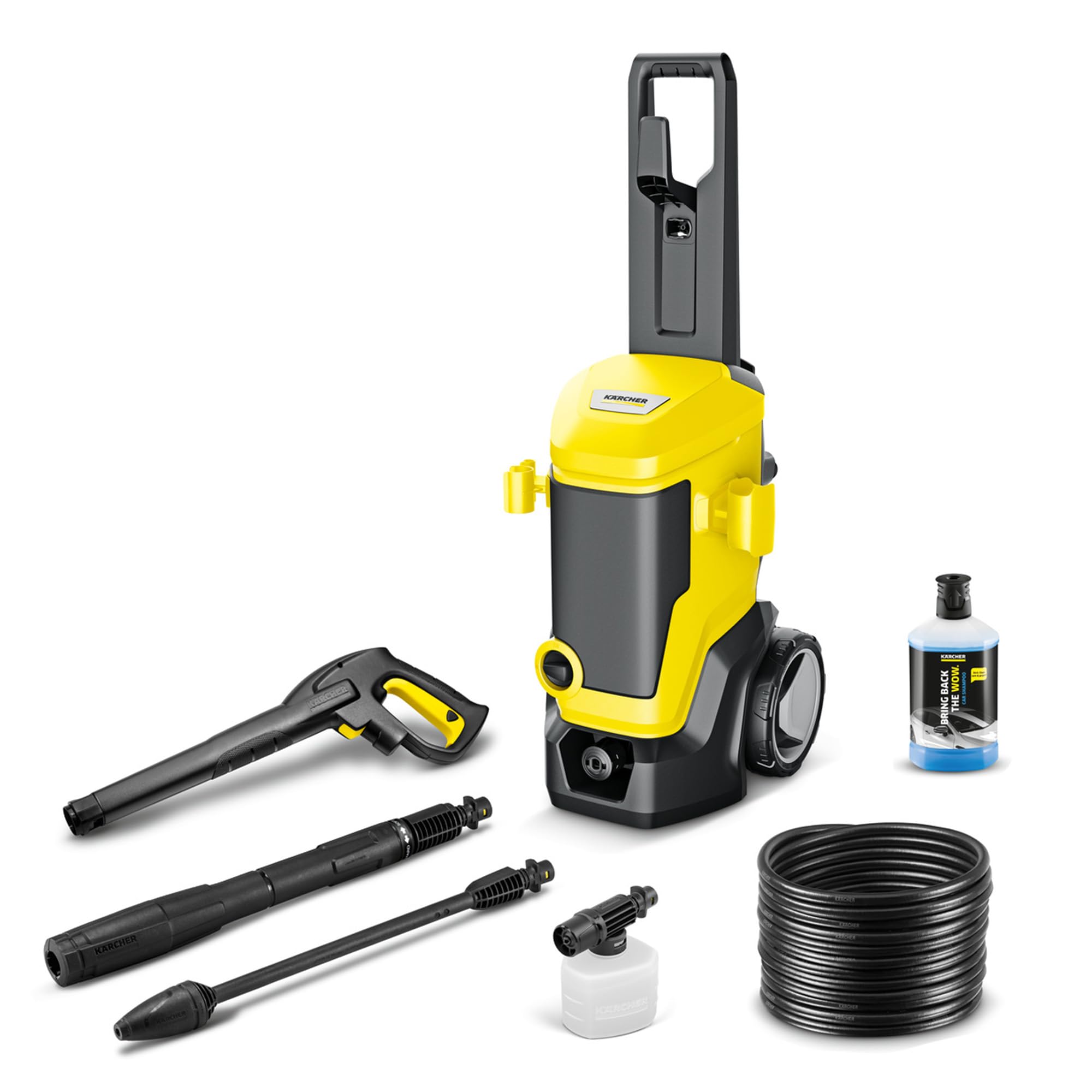 Kärcher High Pressure Washer K 7 WCM FJ, Max. Pressure 180 Bar, Flow Rate: 600 l/h, Surface: 60 m²/h, Weight: 17.1 kg, HP Gun, Vario Power Lance, Rotabuse, Foam Nozzle - Image 1