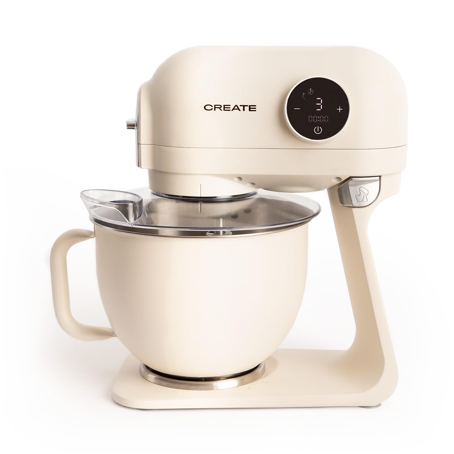 CREATE /DOWNMIX RETRO/Off-White Planetary Mixer/6 Speed, Pastry Mixer, Planetary Rotation, Automatic Programs, Whisk, Mix, Emulsify, Beat, Whisk, Whisk, 1200W - Image 1