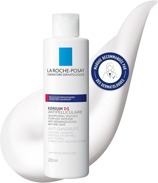 La Roche-Posay, Kerium DS Anti-Dandruff Shampoo Intensive, Reduces and Soothes Itching, Effective From First Use, 200 ml - Image 1