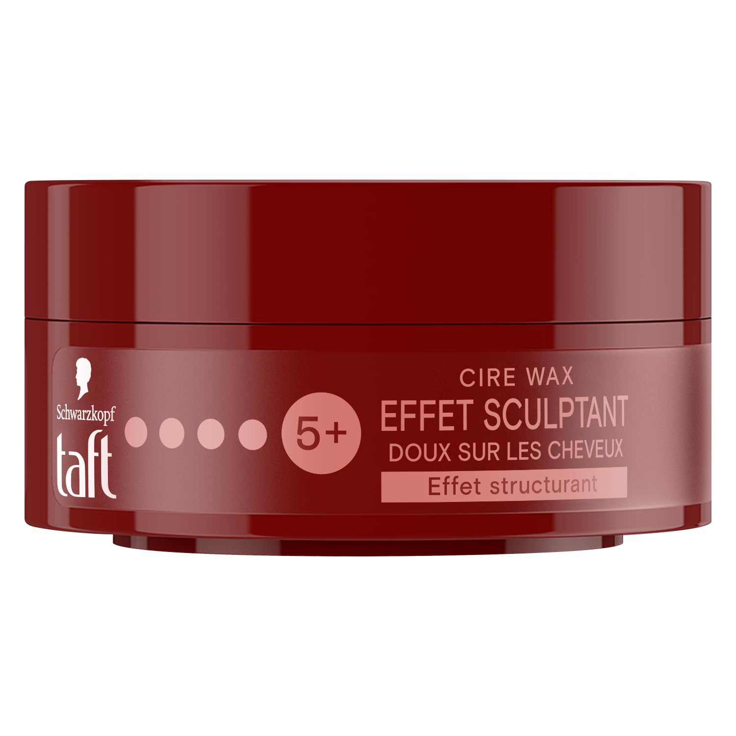 Schwarzkopf - Taft - Wax Wax - Men's Hair Wax - Sculpting Effect - Strong Hold - Long Lasting - 24h Hold - Styling Hair - 75ml Pot - Image 1
