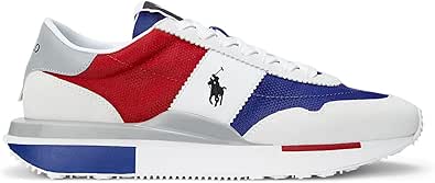 Polo Ralph Lauren Men's Sneakers Train 89 Logo Leather & Oxford - Image 1