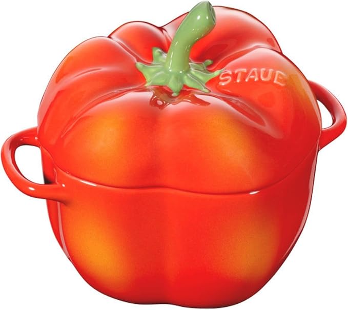 Casserole pimento pequena de cerâmica da Staub - Vermelho - Image 1
