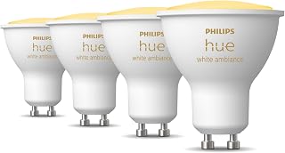 Philips Hue Pack avantagé - GU10 - avec 4 Spots - Lumière blanche chaude à froide - Hue White Ambiance - Image 1