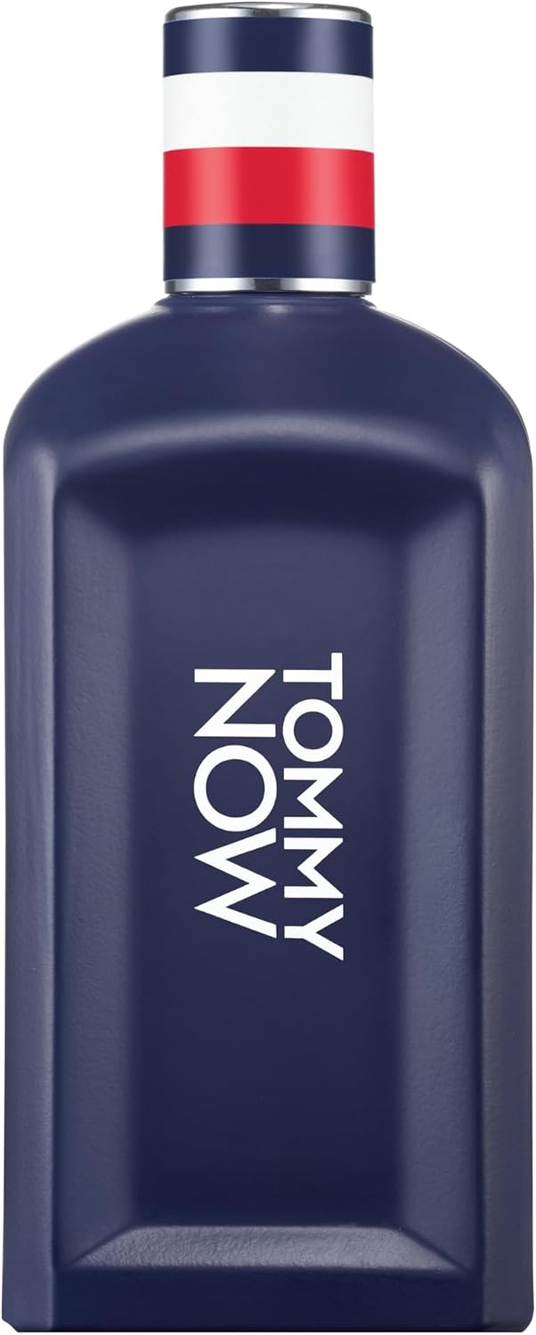 Tommy Hilfiger – TOMMY NOW Eau de Toilette 100 ml – Parfüm Herren – Holzig-würziger Duft – Zitrusnoten – Blauer Glasflakon - Image 1
