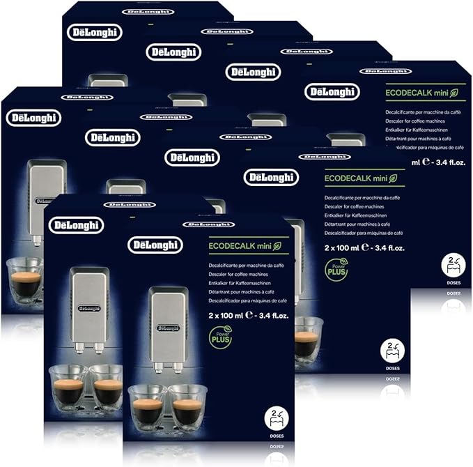 DeLonghi Descaler Pack of 10 Mini 20 x 100 ml for Coffee Machines - Image 1
