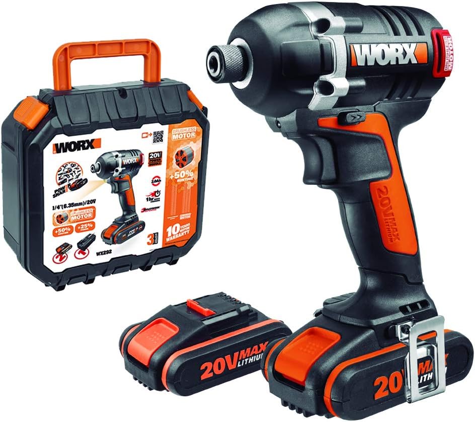 Visseuse à chocs Brushless 20 V 2 Ah 2 bat WORX WX292 - Image 1