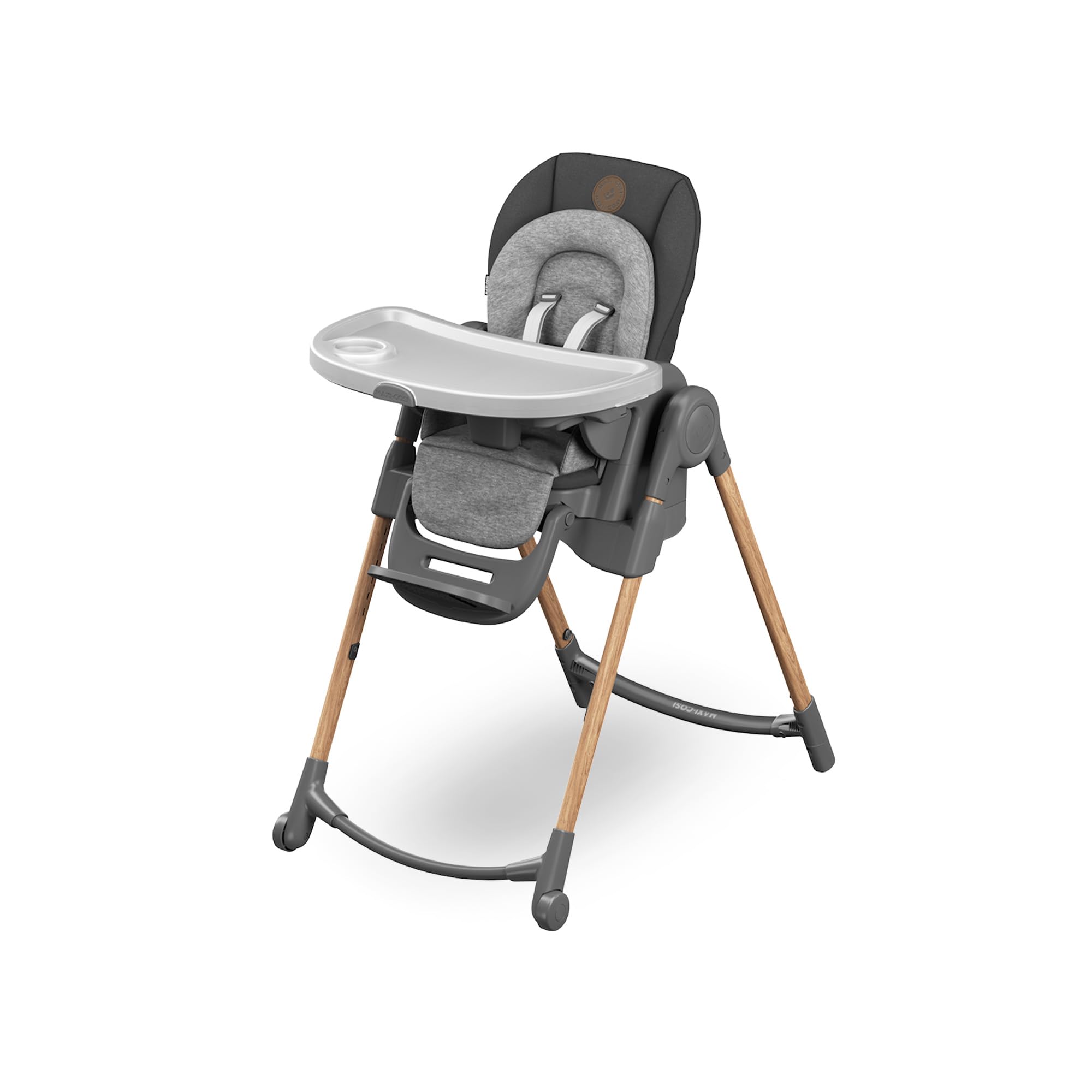 Maxi-Cosi Minla Baby Highchair, 0 - 14 years, 60 kg max, Baby Highchair, 9 Adjustable Heights, 5 Different Tilts, 4 Tray Positions, Compact Folding, Essential Graphite - Image 1