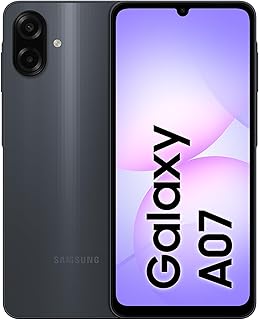 Samsung Galaxy A07 LTE, Smartphone Android, 128 Go de Stockage, 4 Go de RAM, Noir, 6 mises à Niveau du système d'exploitation, Grand écran, processeur 6 nm (Version Émirats Arabes Unis) - Image 1