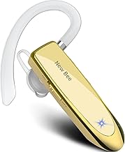 New Bee Main Libre Bluetooth Oreillette, Casque sans Fil Bluetooth avec Microphone 60 Jours en Veille Casque Mains Libres avec Microphone pour iPhone Samsung, HTC, LG, Sony, PC(Or) - Image 1