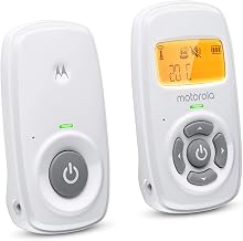 Motorola MBP24 Baby Audio Monitor with Room Temperature Display, High Sensitivity Microphone and Two-Way Talk, White - Image 1
