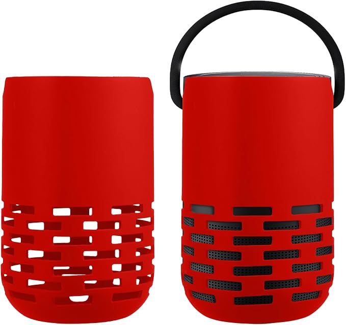 kwmobile Speaker Case Compatible with Bose Portable Home Speaker - Protective Cover for Mini Speaker in Silicone - Red - Image 1