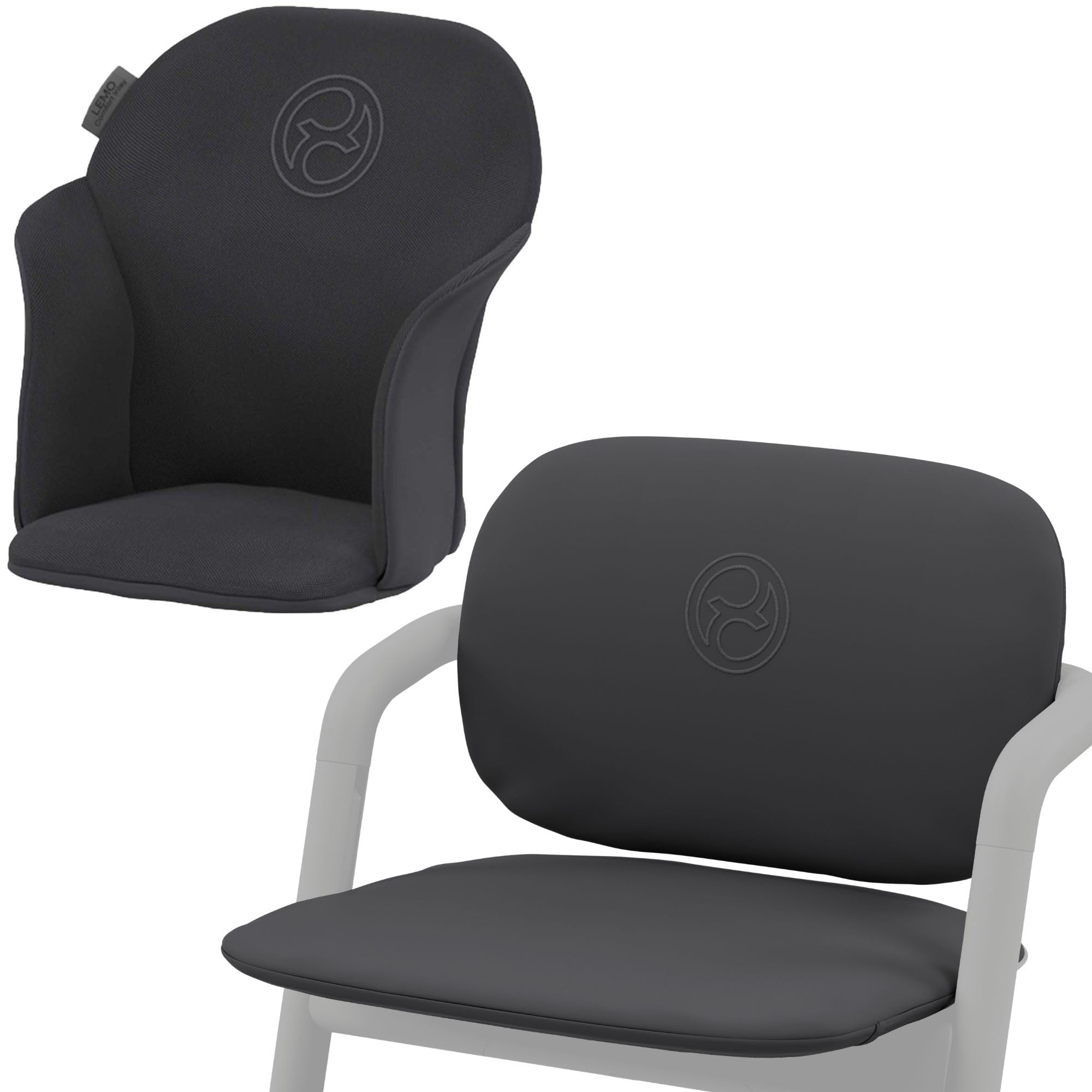 CYBEX Gold LEMO Comfort Cushion for CYBEX LEMO Baby Set and High Chair LEMO, Stunning Black - Image 1