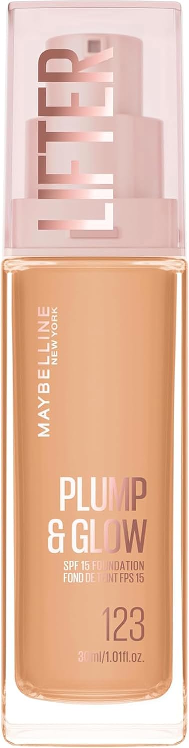 Maybelline New York Lifter Plump & Glow - Foundation - Plumps & Brightens Instantly - Even, Lifted & Radiant Finish - Shade 125 - 30ml - Image 1