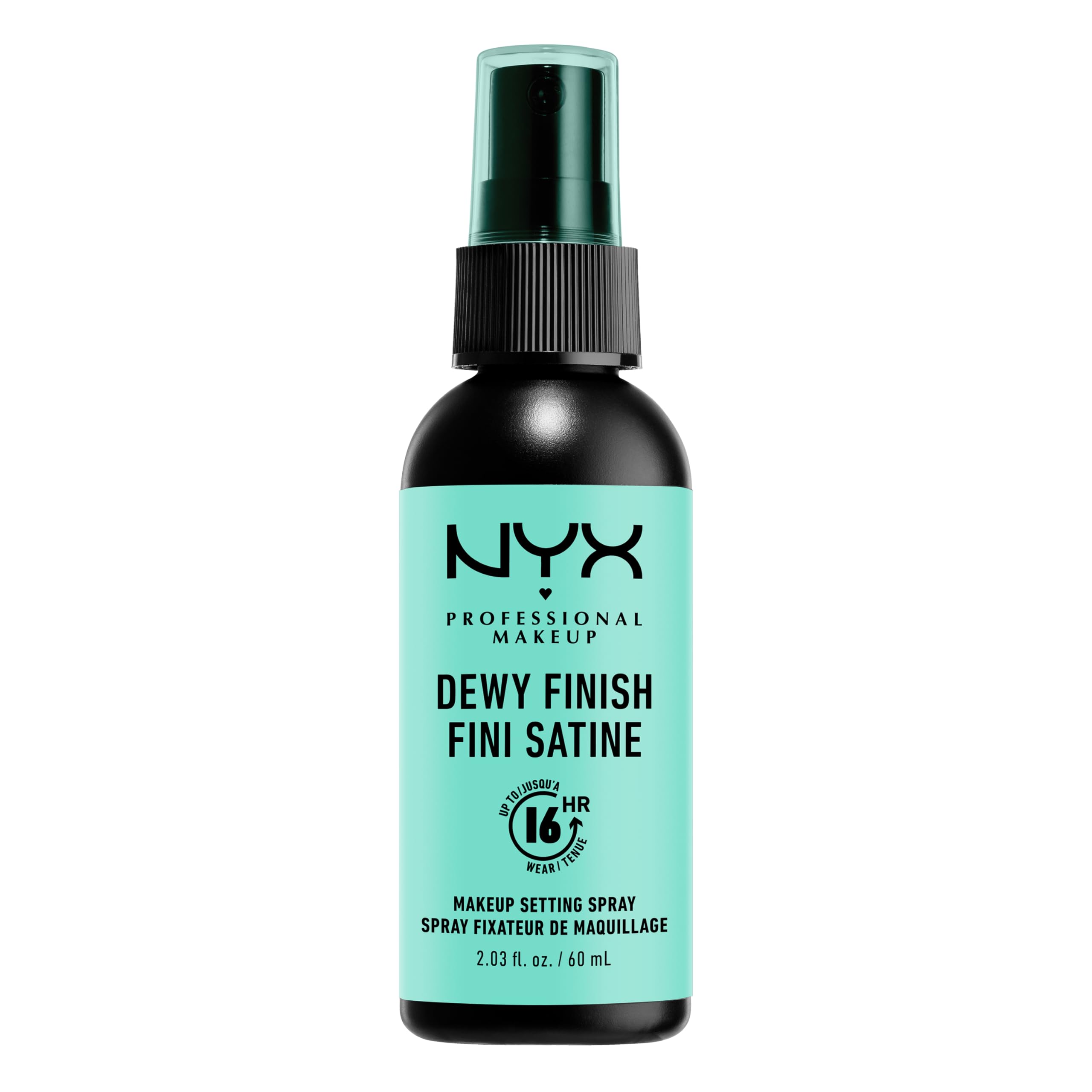 NYX Professional Makeup Dewy Finish Setting Setting Spray, Finishing Spray, Long Lasting Stay, Satin Finish, Vegan Formula, Model: Dewy - Image 1
