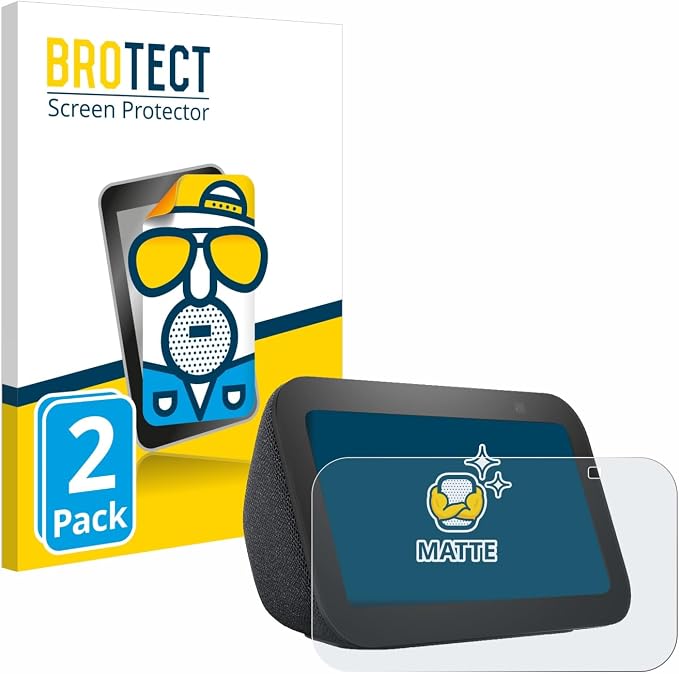 brotect Protection Ecran Anti-Reflet pour Amazon Echo Show 5 (3ème Gen.) (2 Pièces) - Film Mat - Image 1
