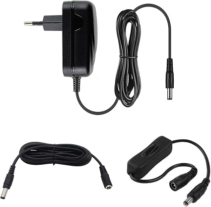 myVolts Charger/Power Supply 5V Compatible with Philips Hue Bridge 2.1 Lighting System (AC Adapter) - French Plug - with Extension Cord and In-Line Switch - Image 1