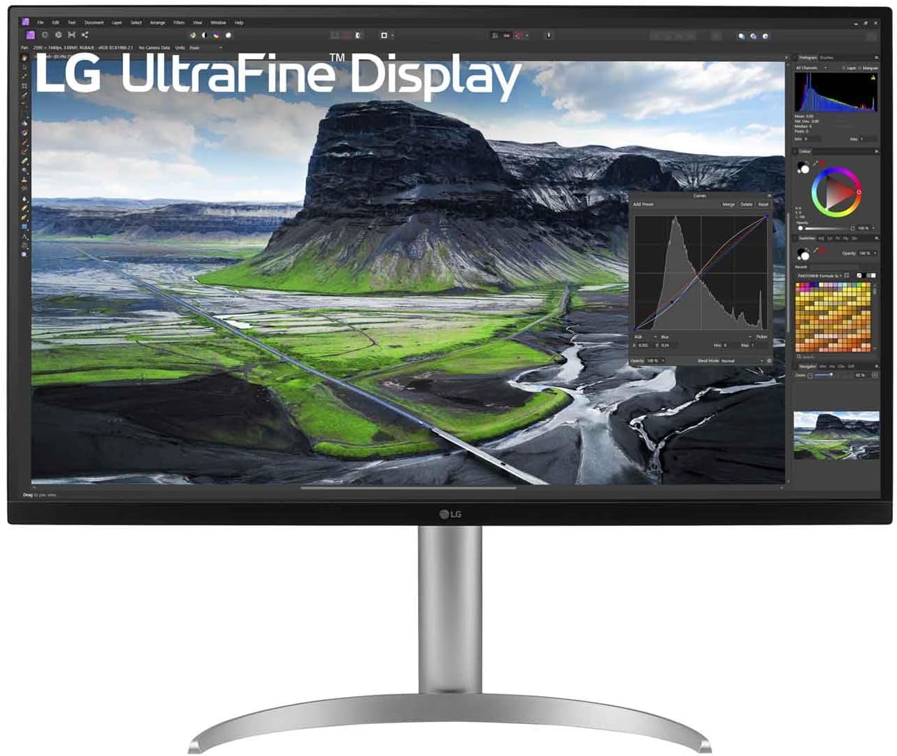 LG Ultrafine™ 32UQ850V-W.AEU 4K 32 inch PC Screen - IPS Panel UHD (3840 x 2160), 5ms GtG 60Hz, Display HDRTM 400, DCI-P3 98%, AMD FreeSync, Tilt, Height Adjustable, Portrait Mode - Image 1