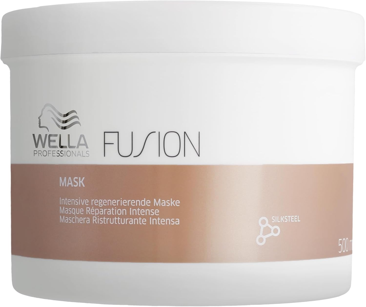 Wella Professionals Fusion Masque Réparation Intense - Masque Nourrissant et Démêlant pour Cheveux Secs et Abîmés - Apporte brillance et prévient la casse - Image 1