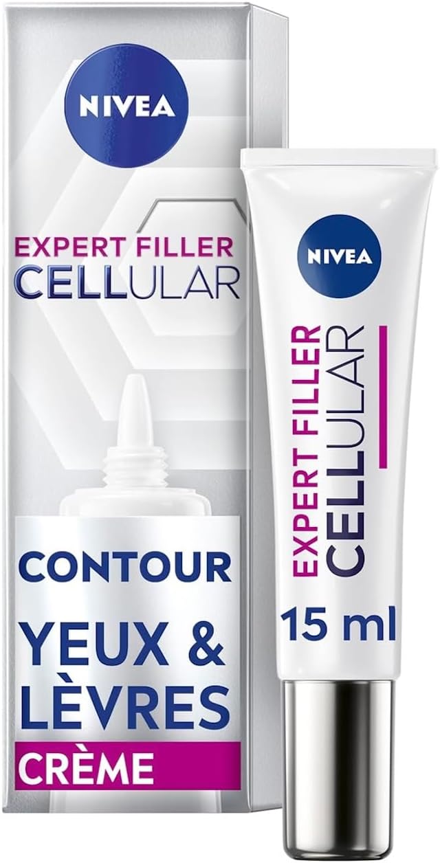 NIVEA Cellular Expert Lift - Soin Contour Des Yeux & Lèvres - Anti-Age - Repulpe, Raffermit, Hydrate & Réduit Les Rides - Acide Hyaluronique & Acide Folique - Tous Types De Peaux - 15 ml - Image 1