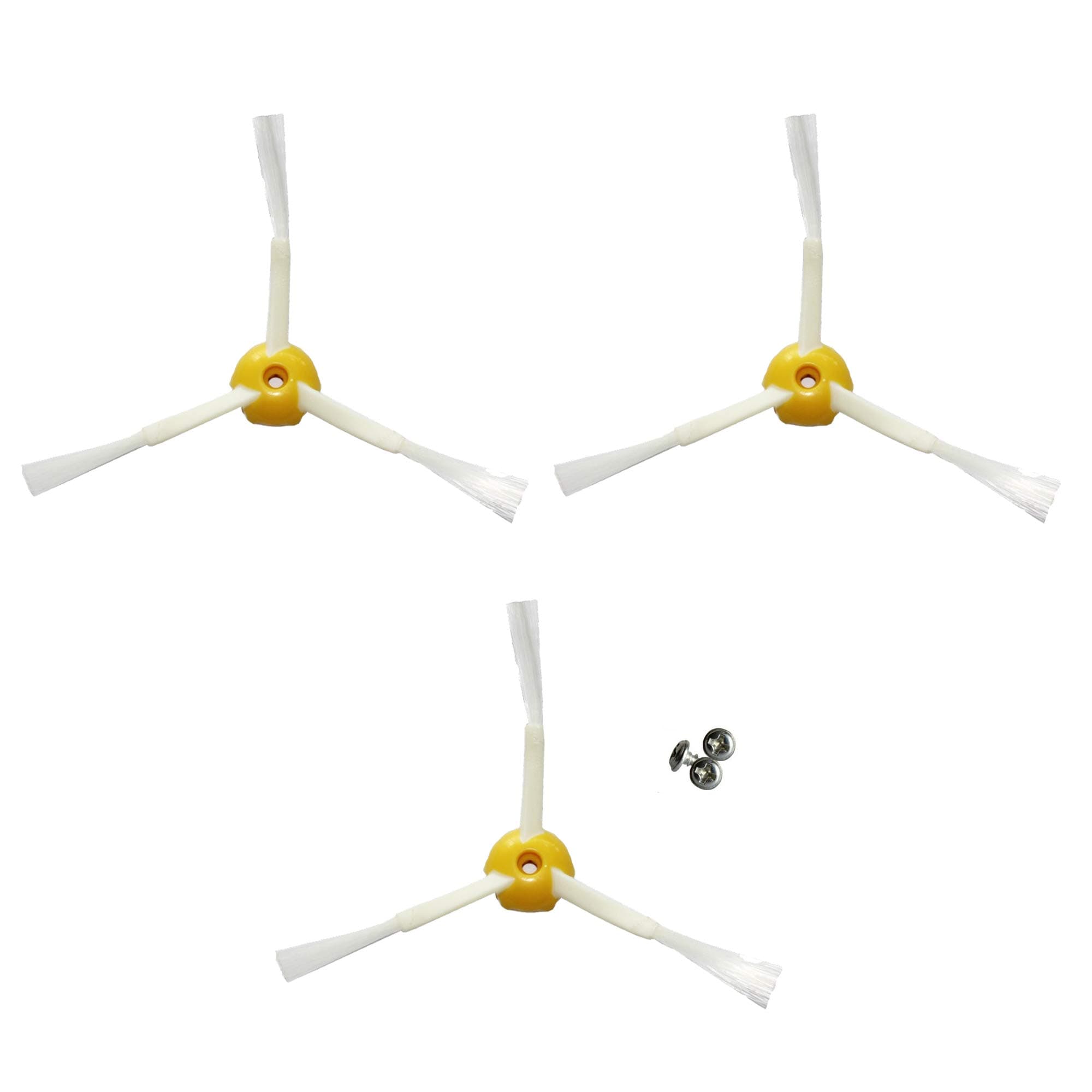 MIRTUX Replacement Pack of 3 Side Brushes Compatible with Roomba 500, 600 and 700 Series – Set of 3 Blades – High Quality Replacement Parts