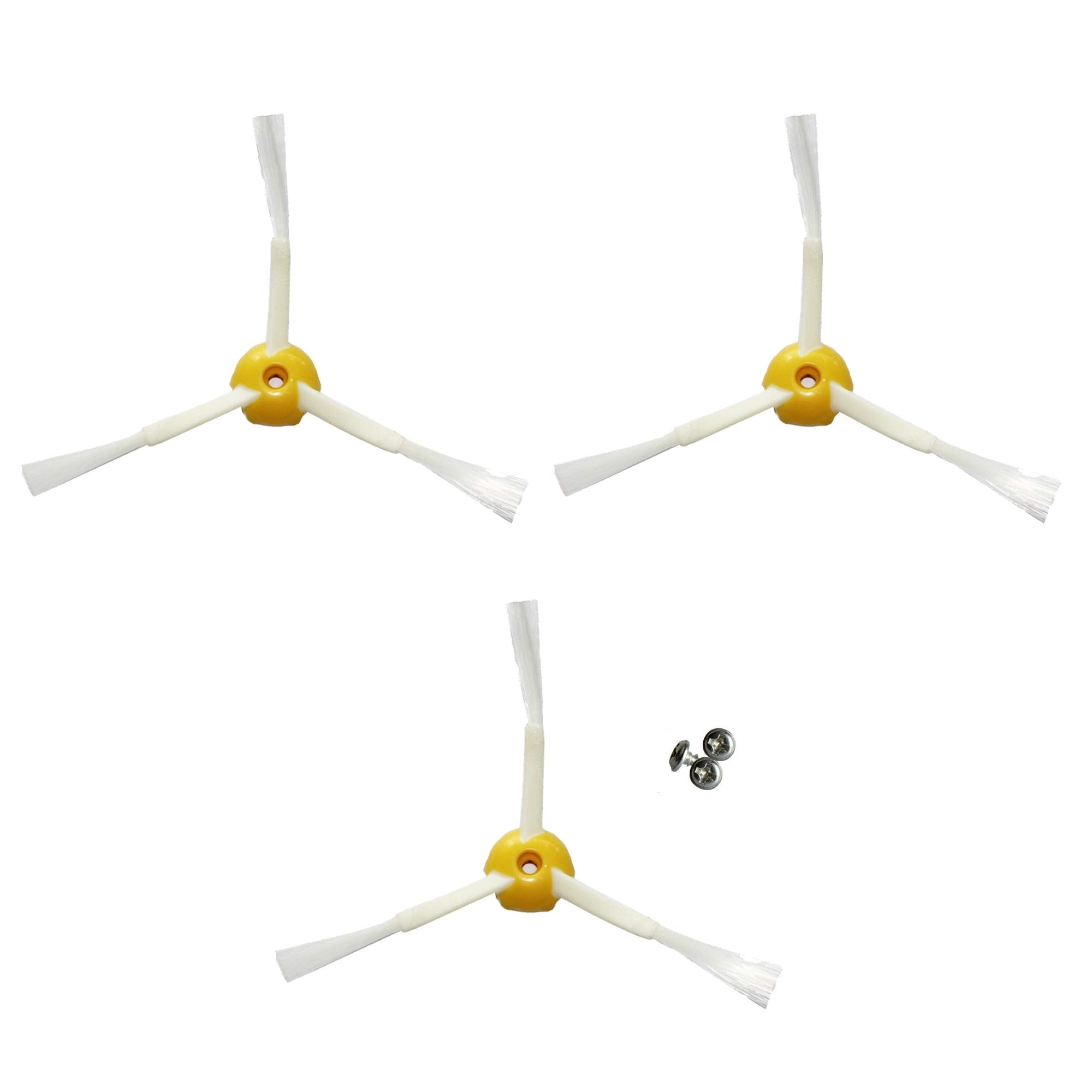 MIRTUX Replacement Pack of 3 Side Brushes Compatible with Roomba 500, 600 and 700 Series – Set of 3 Blades – High Quality Replacement Parts - Image 1