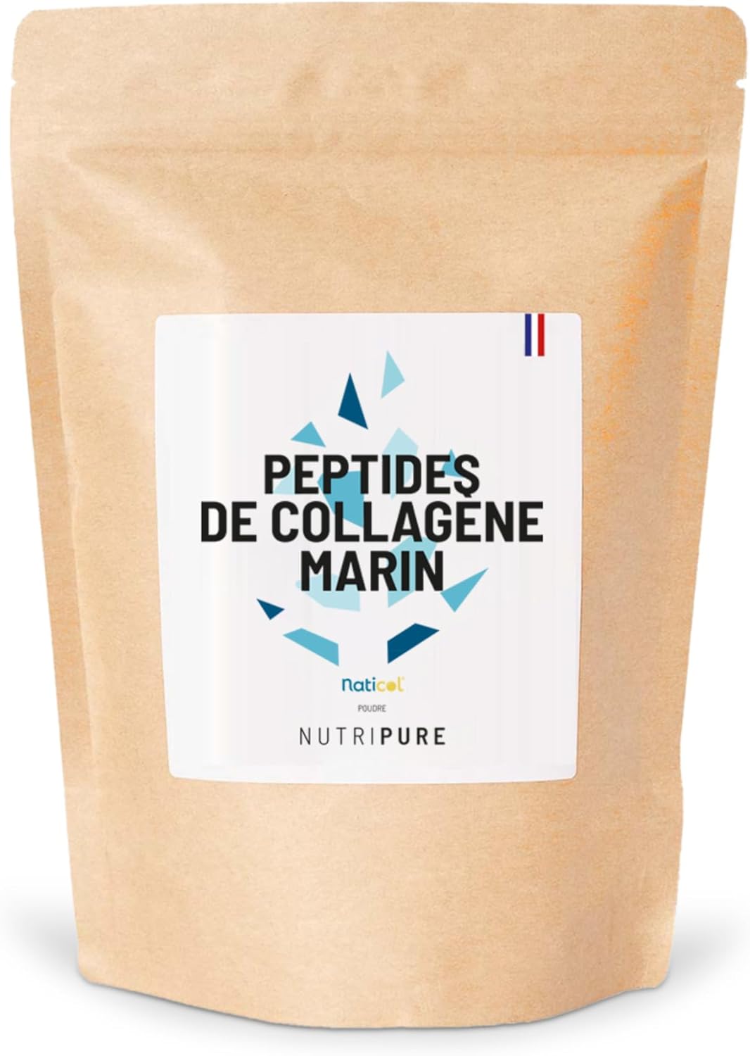 Nutripure | Wild Marine Collagen | Neutral Taste | Joint Supplement, Hair, Nail & Skin Care | Hydrolized Marine Collagen | 310g Bag | 1 Month | Made in France - Image 1