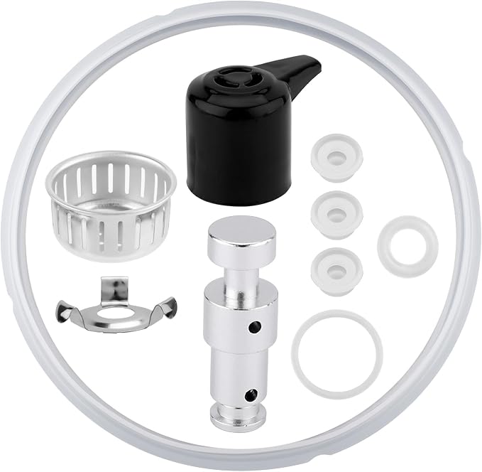 Instant Pot Duo 8-Qt Replacement Parts Set, 9.25" and 10" Diameter Interior and Exterior Silicone Gasket Seal for Pressure Cooker Accessories Kitchen Essentials - Image 1