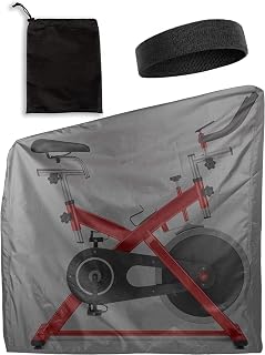 Katai Housse de vélo d'appartement – Protection imperméable pour vélo stationnaire intérieur et extérieur pour vélo Spin, Droit & Peloton – Tissu Oxford avec sac de rangement - Image 1