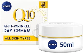 NIVEA Q10 Power SPF15 Crème de jour raffermissante, hydratante anti-âge + créatine & Q10 pour femme Réduit l'apparence des rides et des ridules - 50 ml, (lot de 1) - Image 1